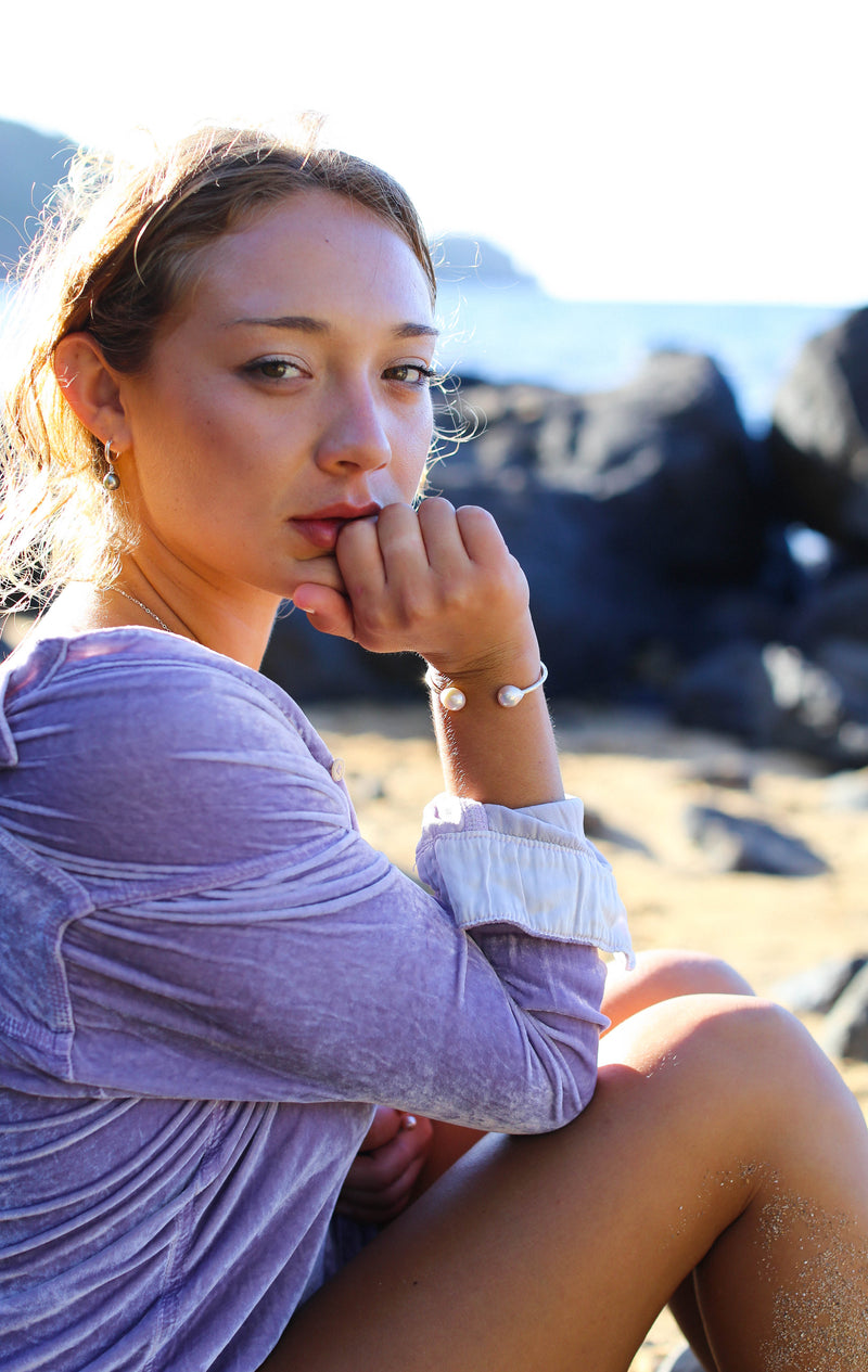 Twin Flame Cuff - Sterling Silver