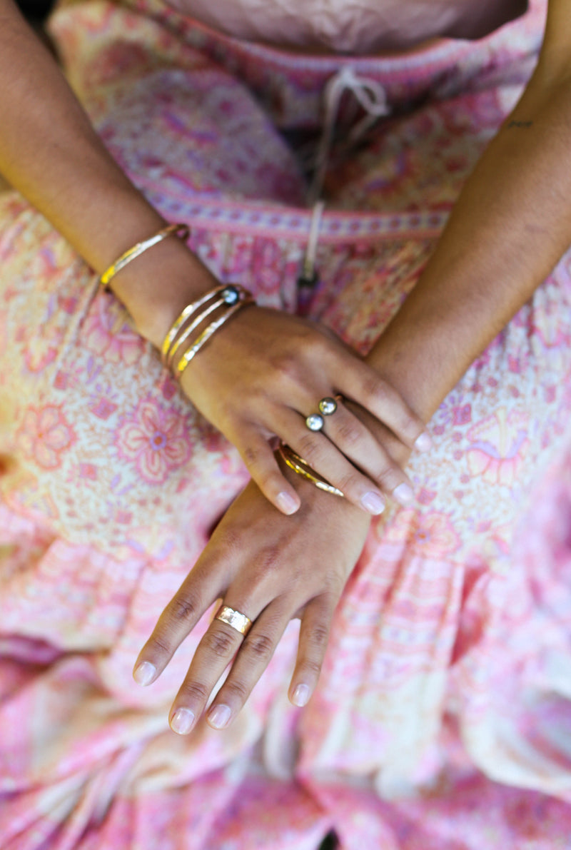 Tahitian Pearl Twin Flame Ring