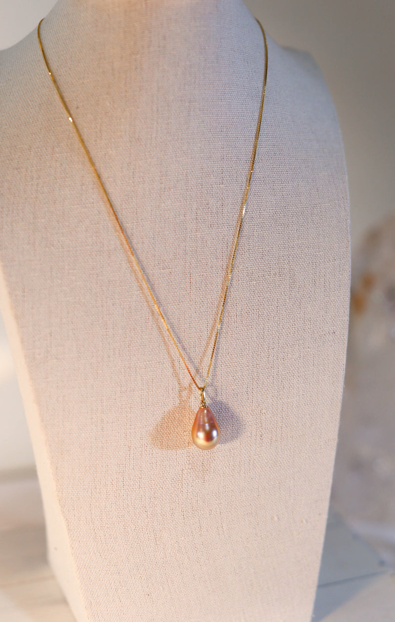 Peach Edison Pearl Pendant