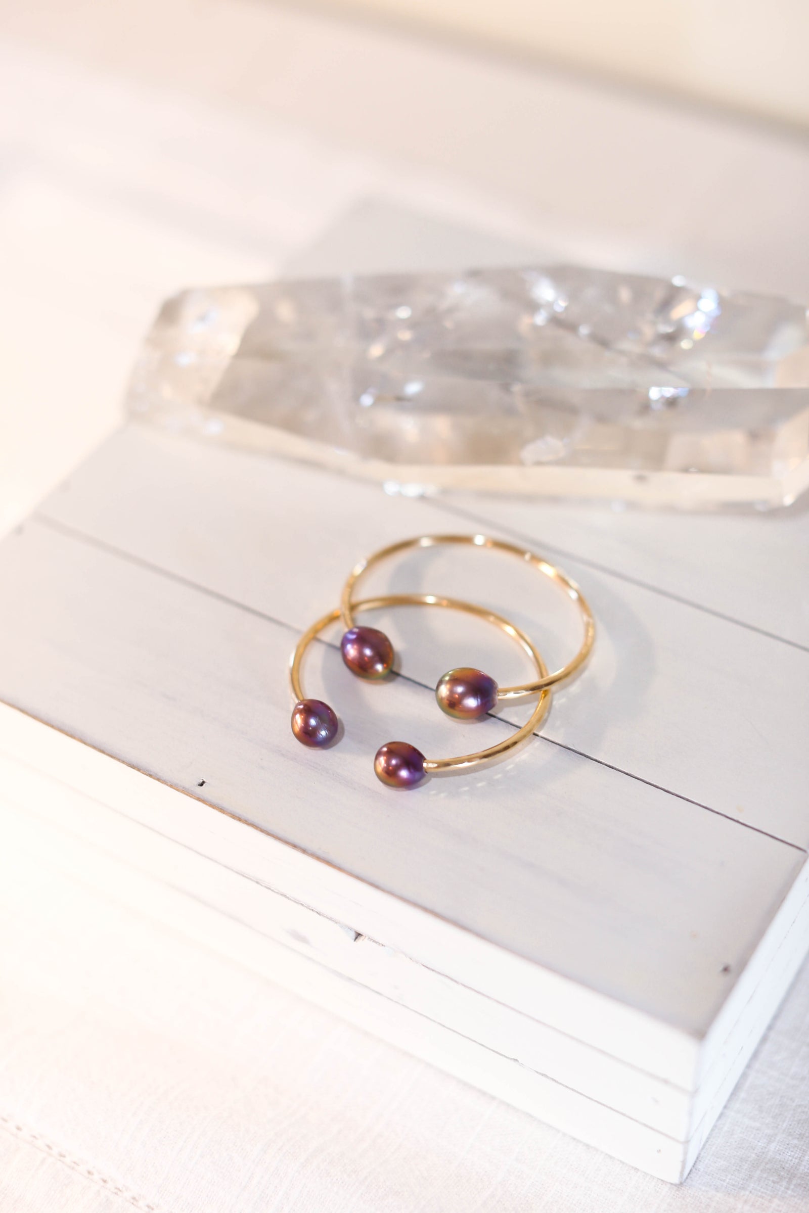Twin Flame Cuff - Rose Edison Pearls – Tiare Hanalei