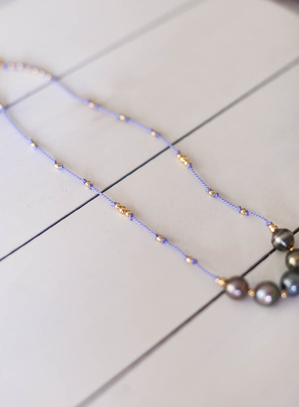 Tahitian Pearls x Aqua Silk