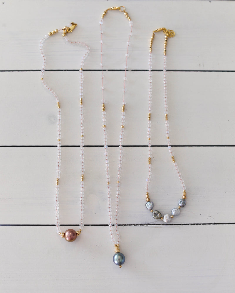 Moonstones + Pearls