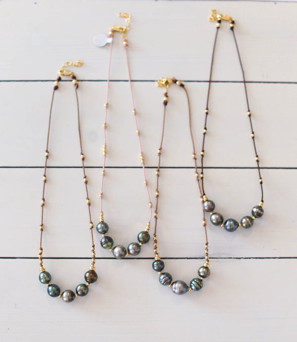 Tahitian Pearrls + Silk