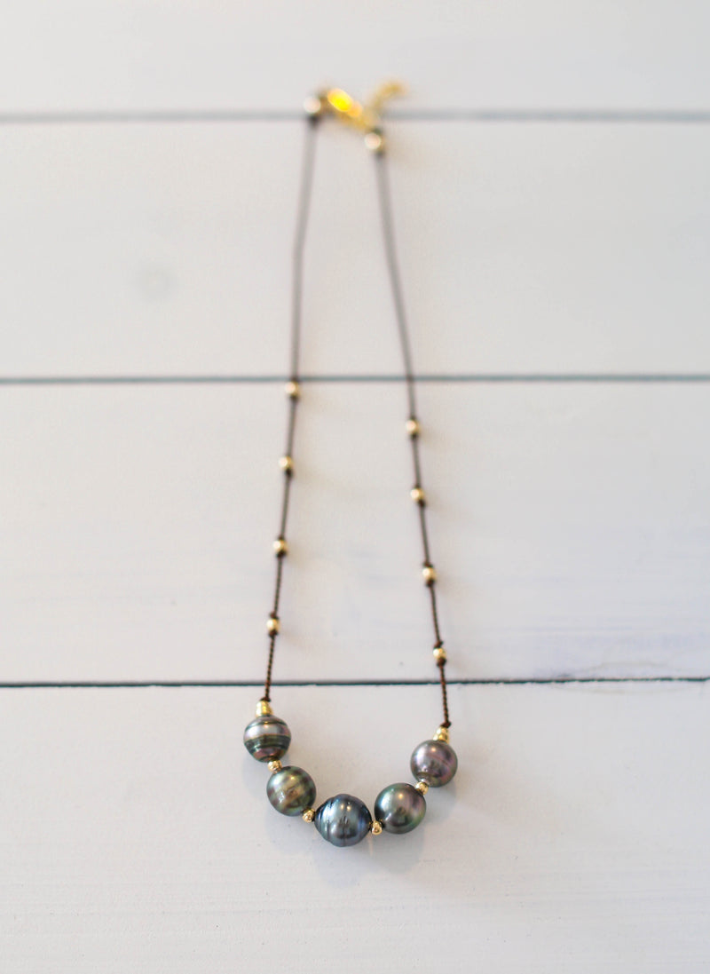 Tahitian Pearrls + Silk