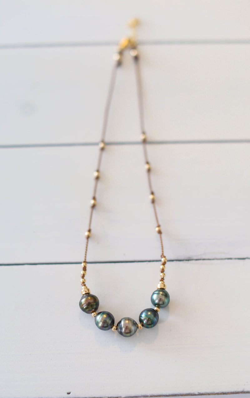 Tahitian Pearrls + Silk