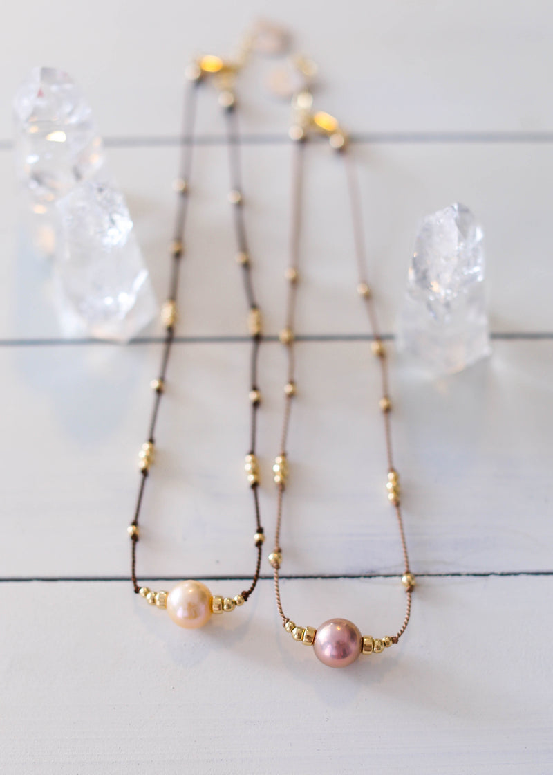 Pink Pearls + Silk
