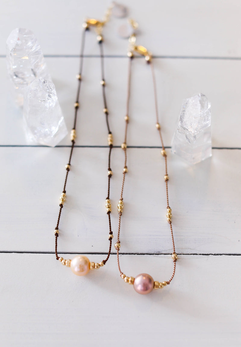 Pink Pearls + Silk