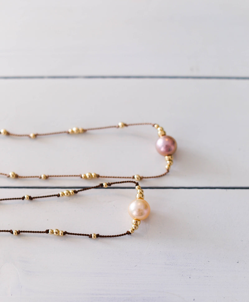 Pink Pearls + Silk